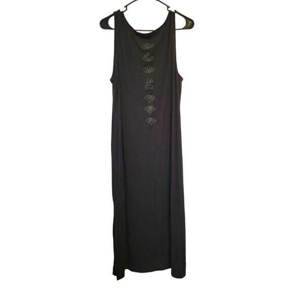 Life is Good Gray Lotus Midi Tank Dress Size Large - Picture 2 of 6